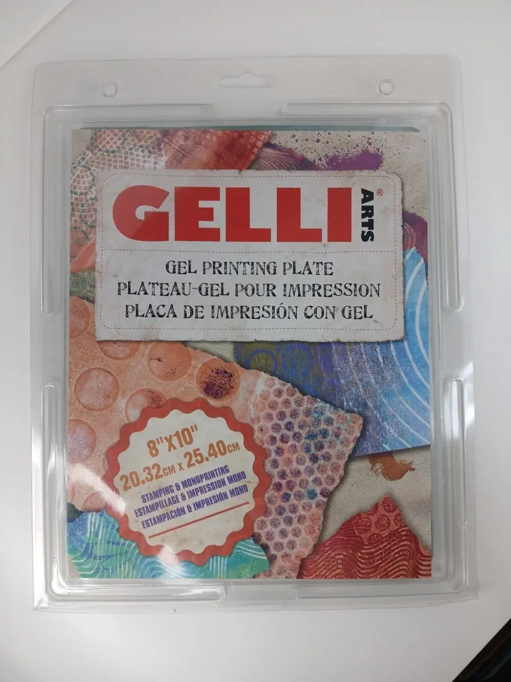 Gelli Arts Gel Printing Plate 8 x 10 Pre-Owned *